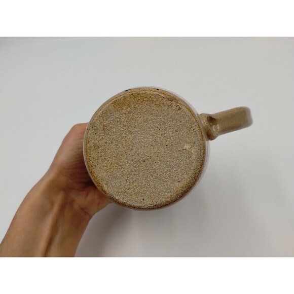 MAHON POTTERY Mini 4" Pitcher Handle Floral Design salt glaze Vintage - Picture 10 of 11